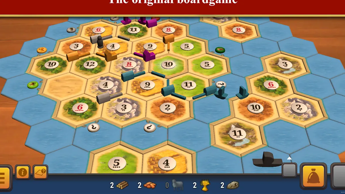 Hexagonal board in Catan Universe